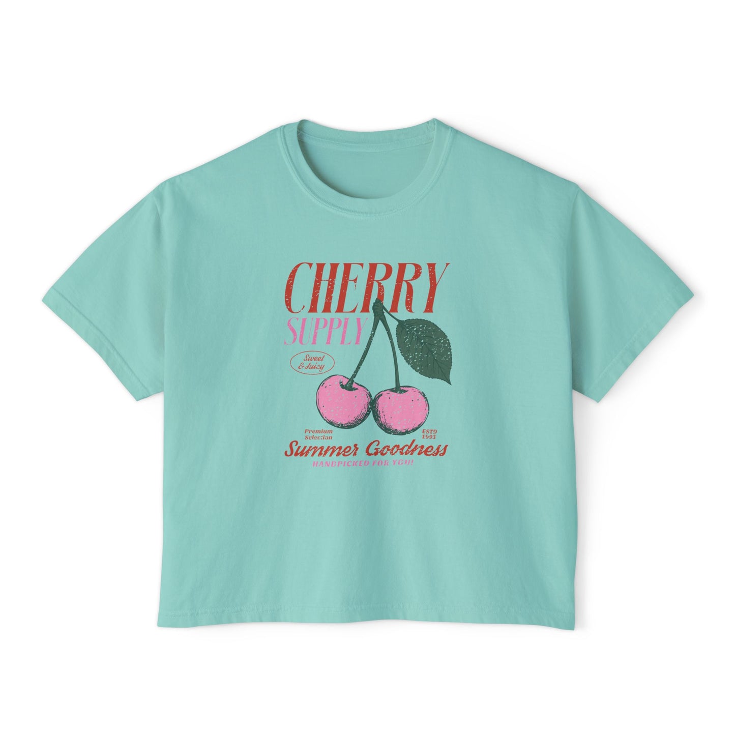 Cherry Graphic Women's Boxy Tee