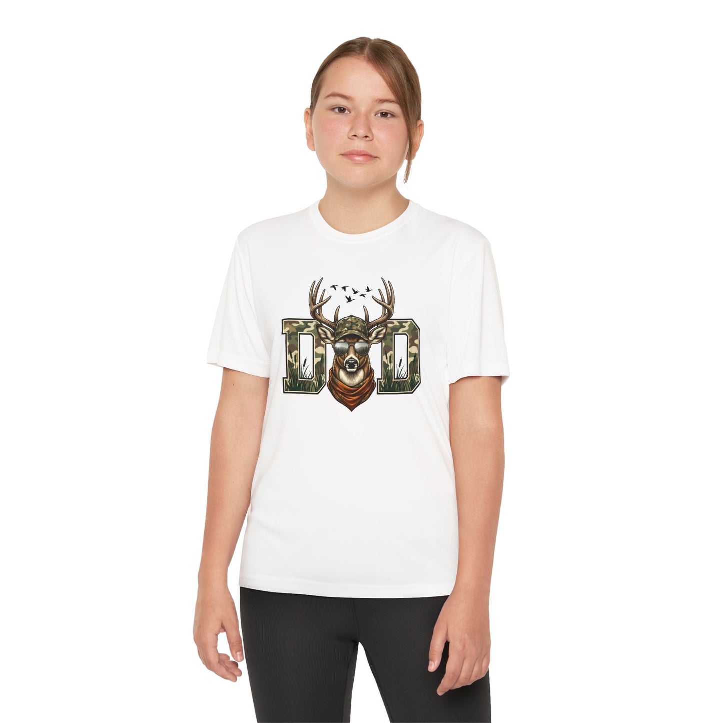 Youth Camo Deer Graphic T-Shirt
