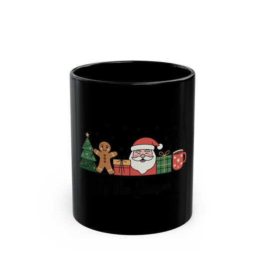 Christmas Cookie Crew Black Mug
