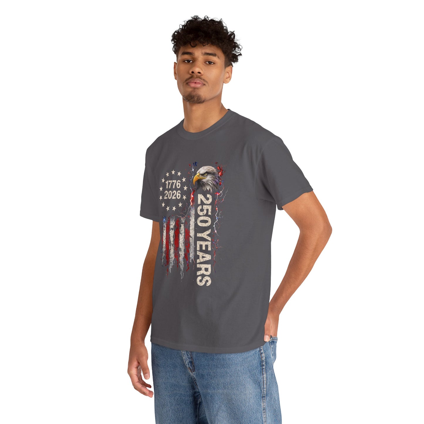 America 250 Years Patriotic T-Shirt Men