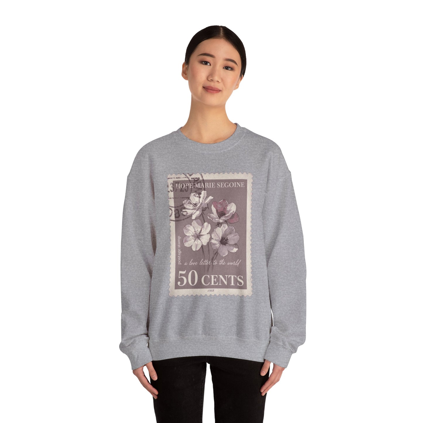 Wildflower Postage Stamp Crewneck