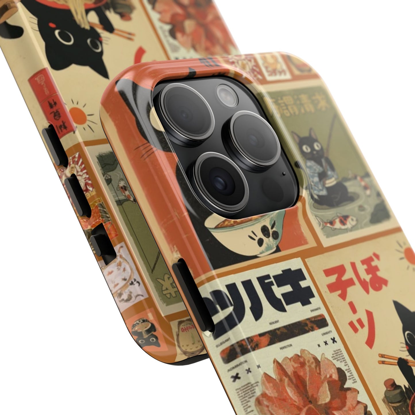 Retro Cat Collage Apple Phone Case