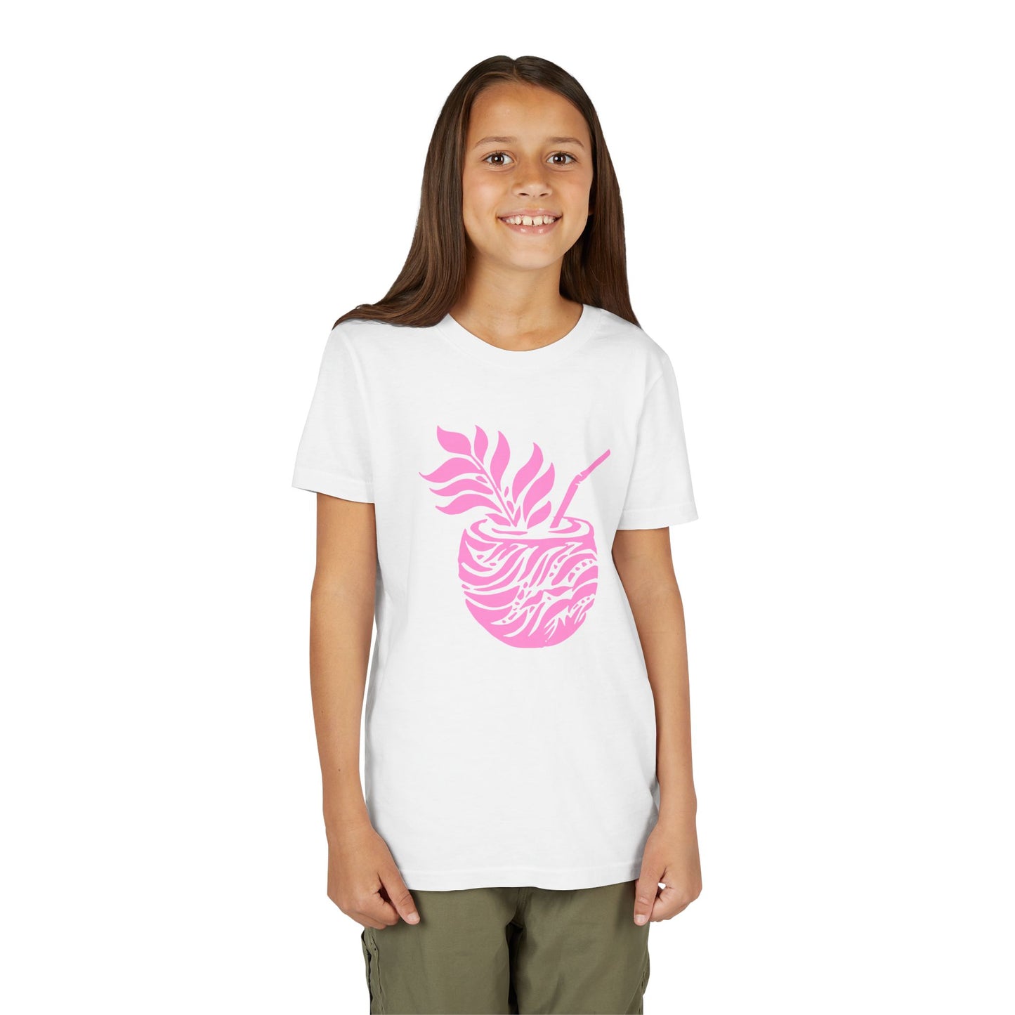 Youth Pink Aloha Drink Tee