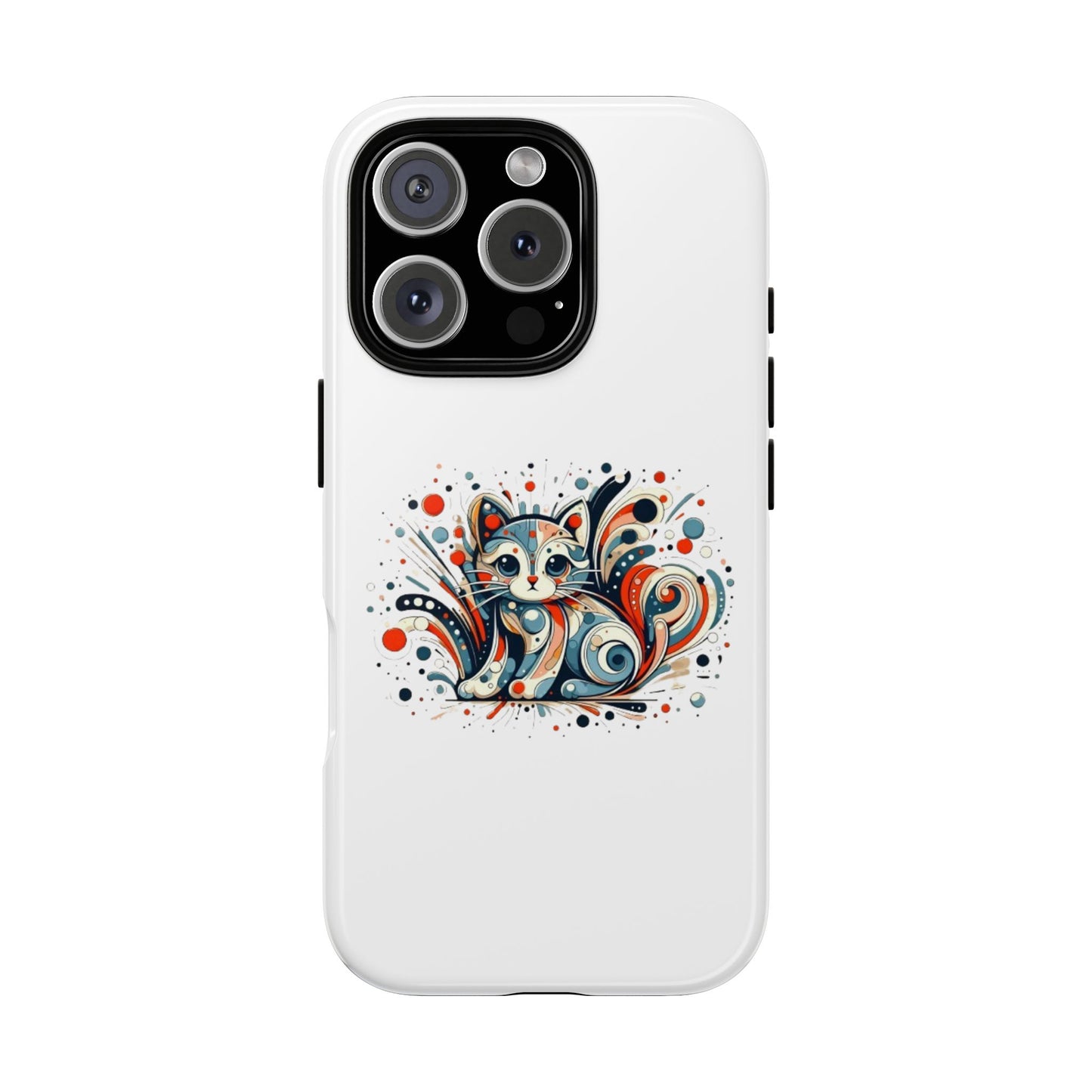Filigree Cat Apple Phone Case