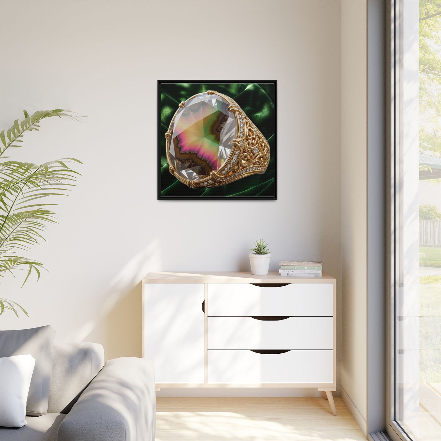 Zultanite Velvet Drapery Canvas