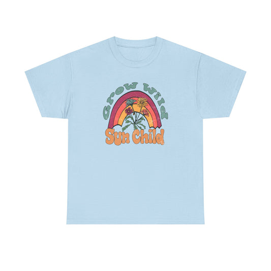Vintage Rainbow Grow Wild Sun Child Tee