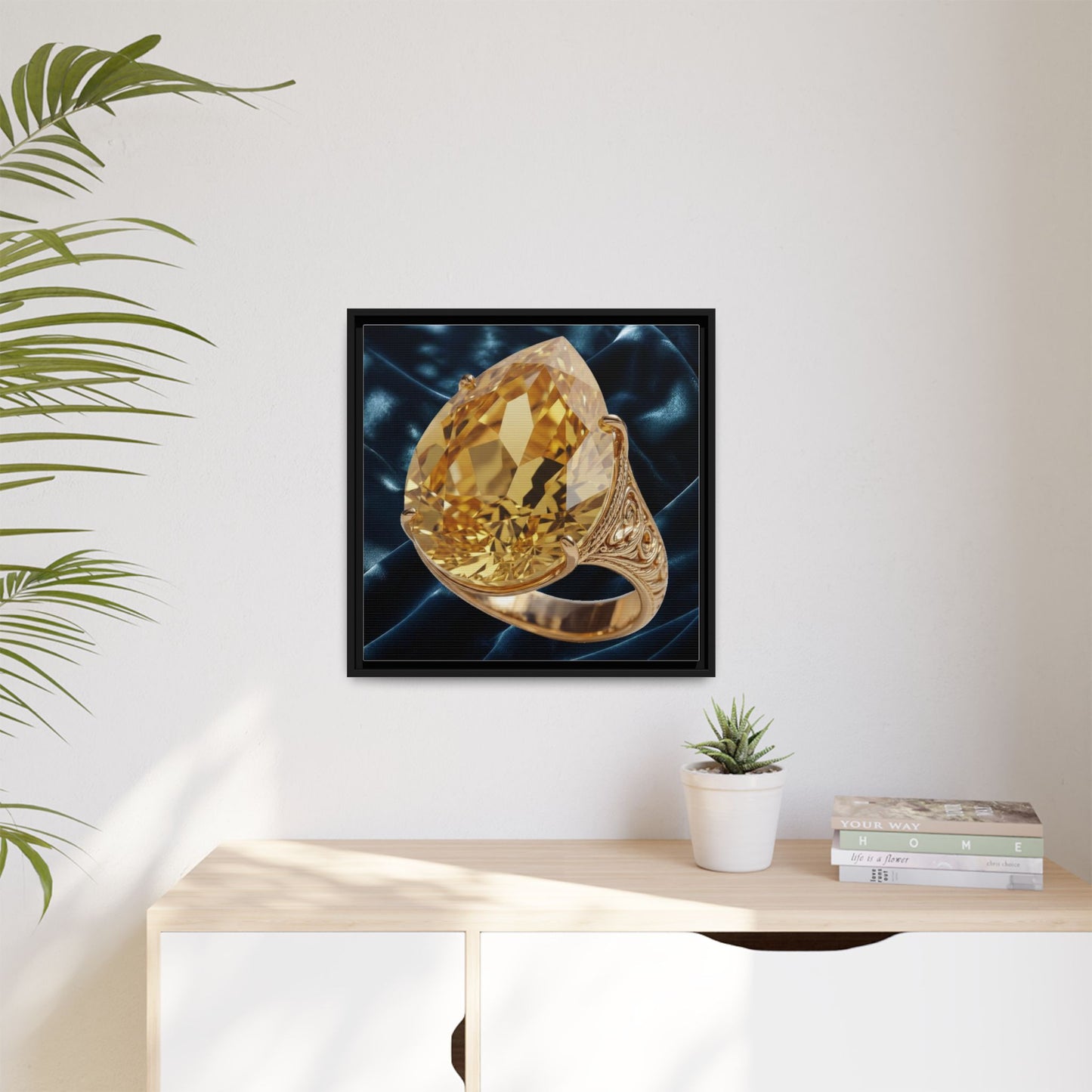 Sunlit Citrine Ring Canvas