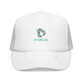 Aquamarine Interlink Laminated Foam Trucker Cap