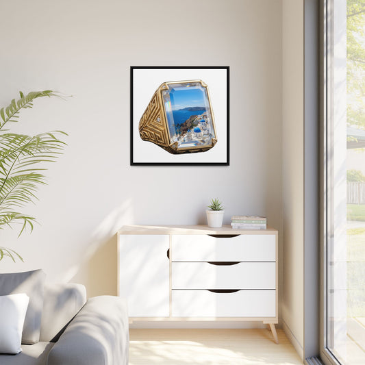 Azure Coastal Signet Canvas