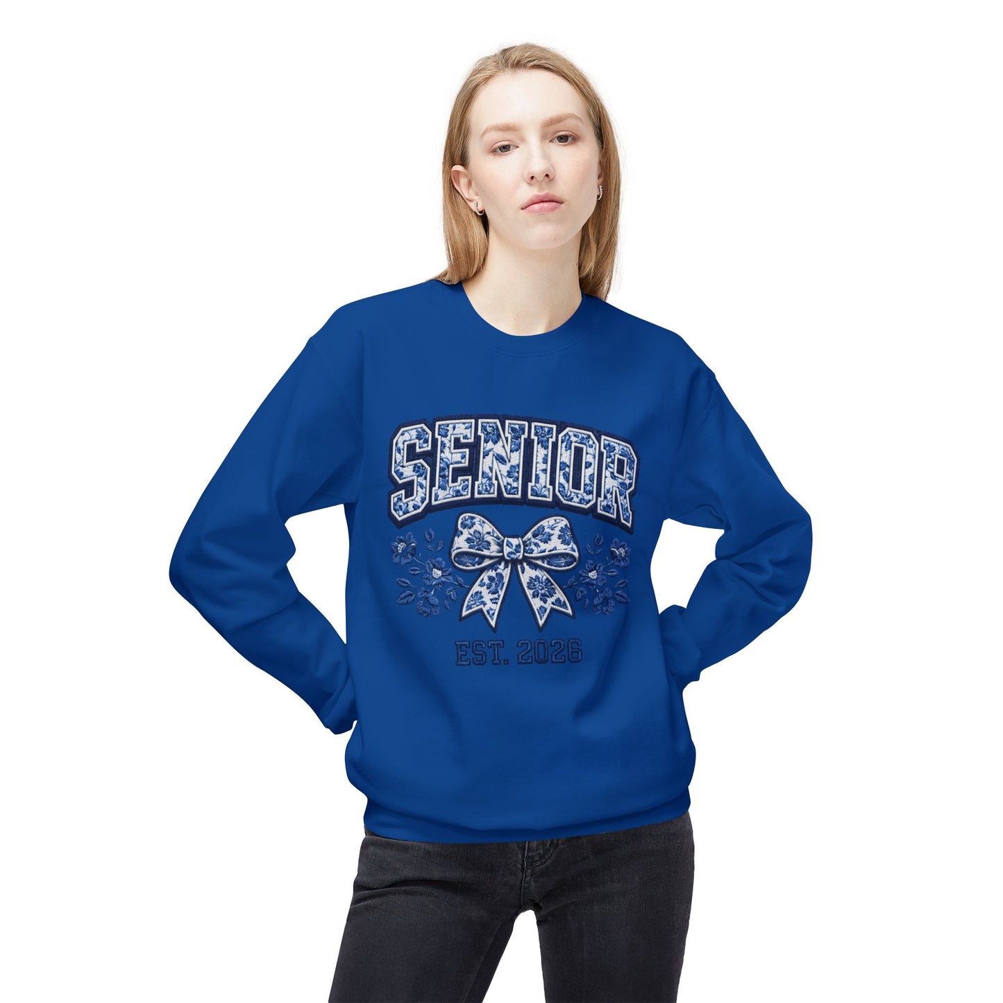 Senior 2026 Graphic Women's Crewneck Sweatshirt