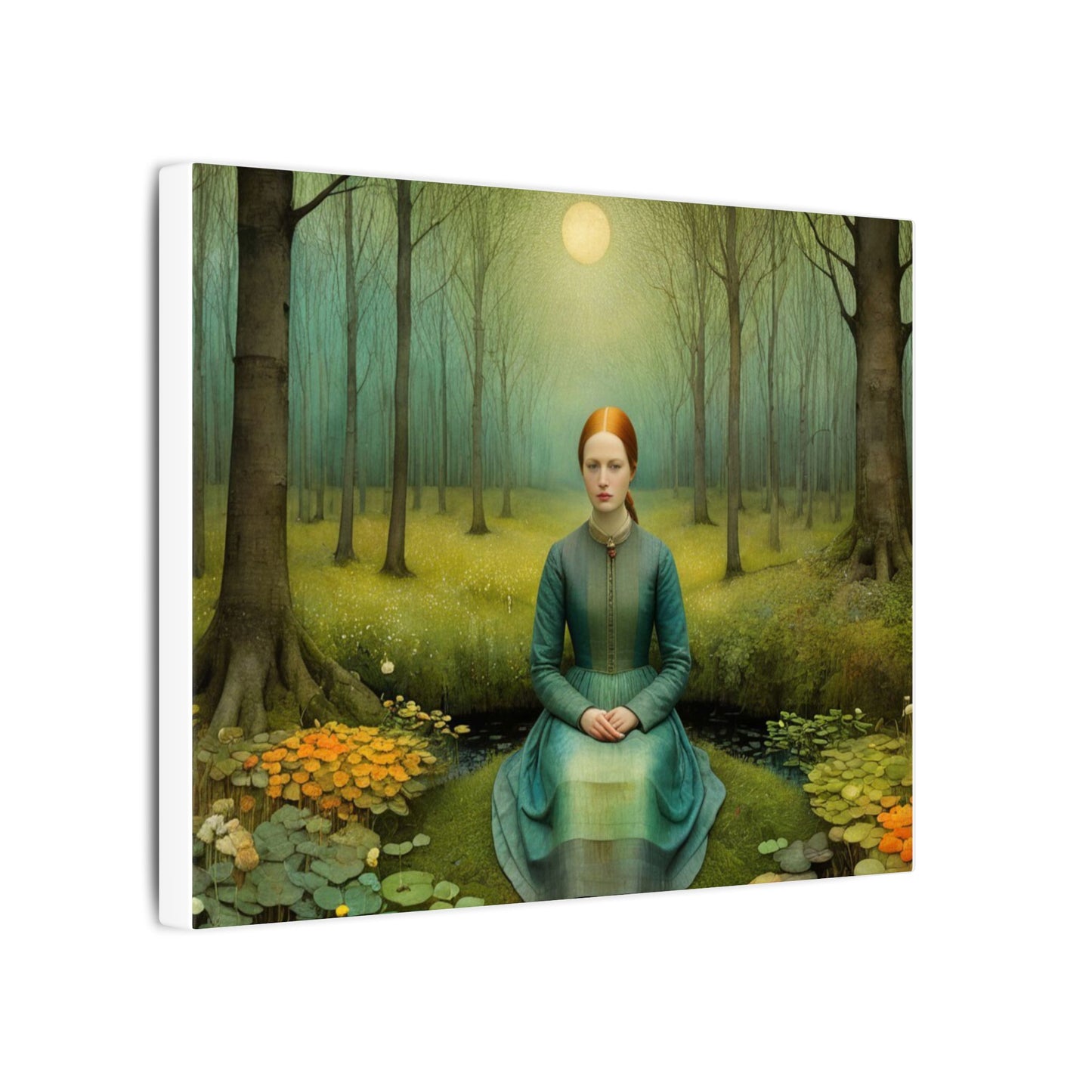 Moonlit Forest Reverie Canvas Print