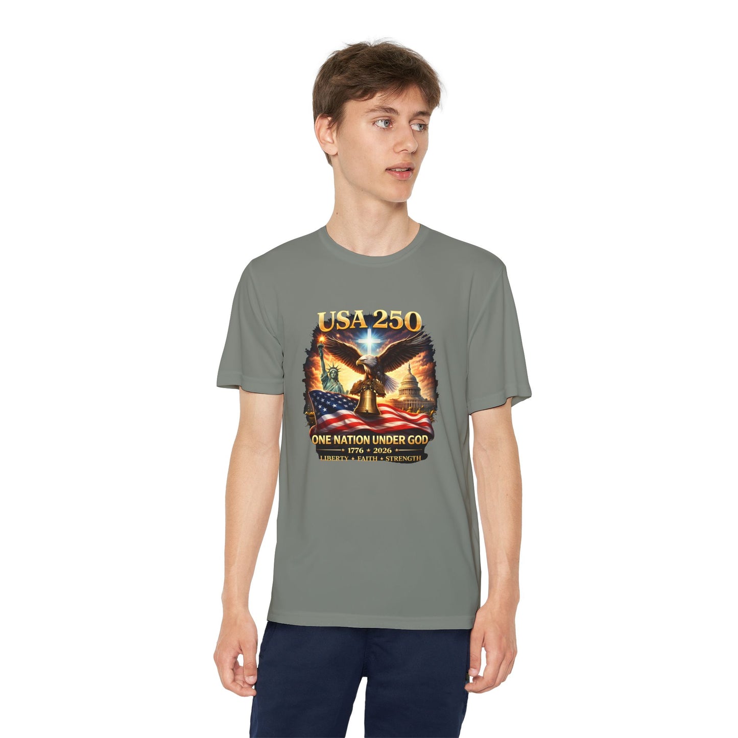 USA 250 Youth Patriotic Graphic Tee