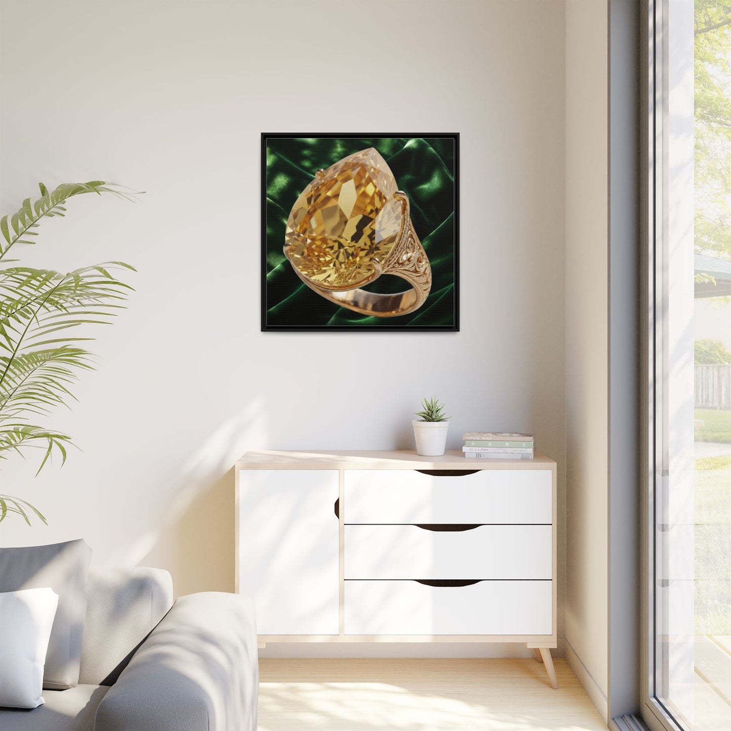 Citrine Golden Brilliance Ring Canvas