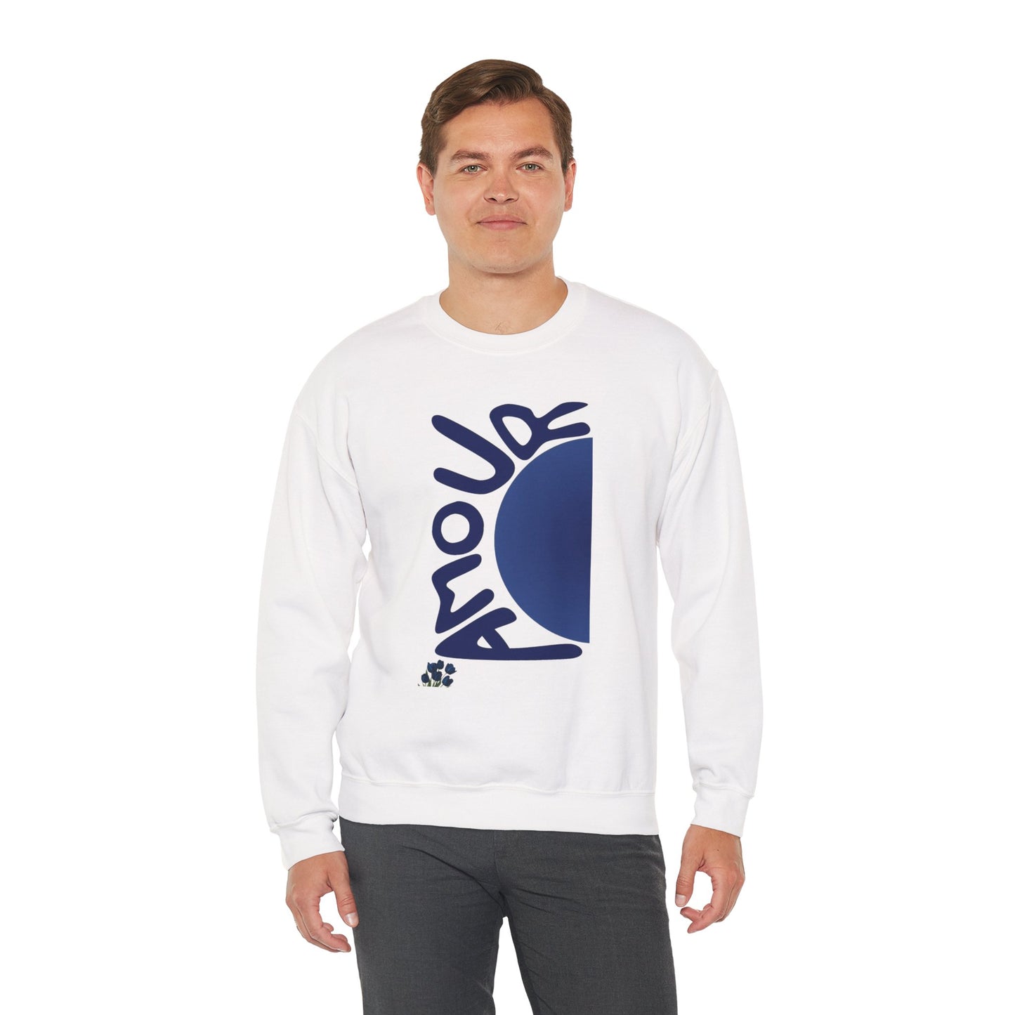 Amour Half-Moon Crewneck Sweatshirt
