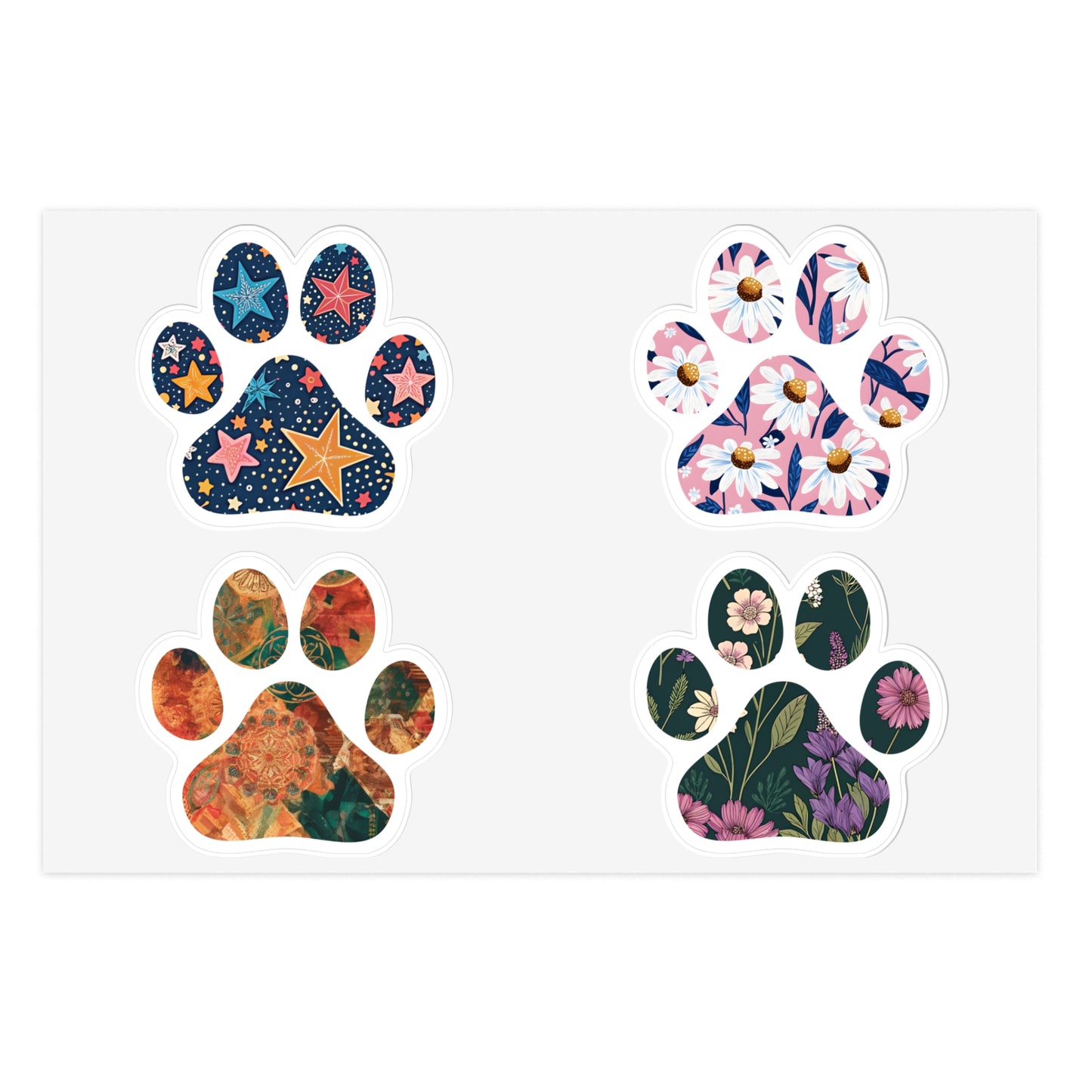 Celestial Garden Paws Stickers
