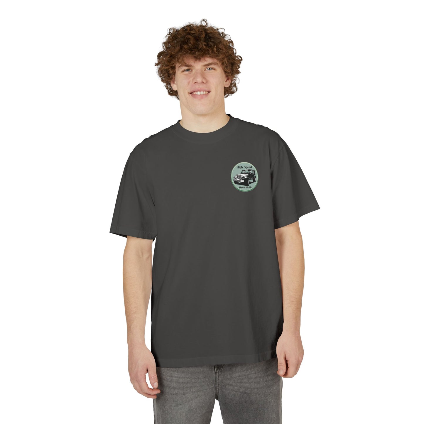 High Speed Vintage 4x4 Graphic Drop-Shoulder T-Shirt