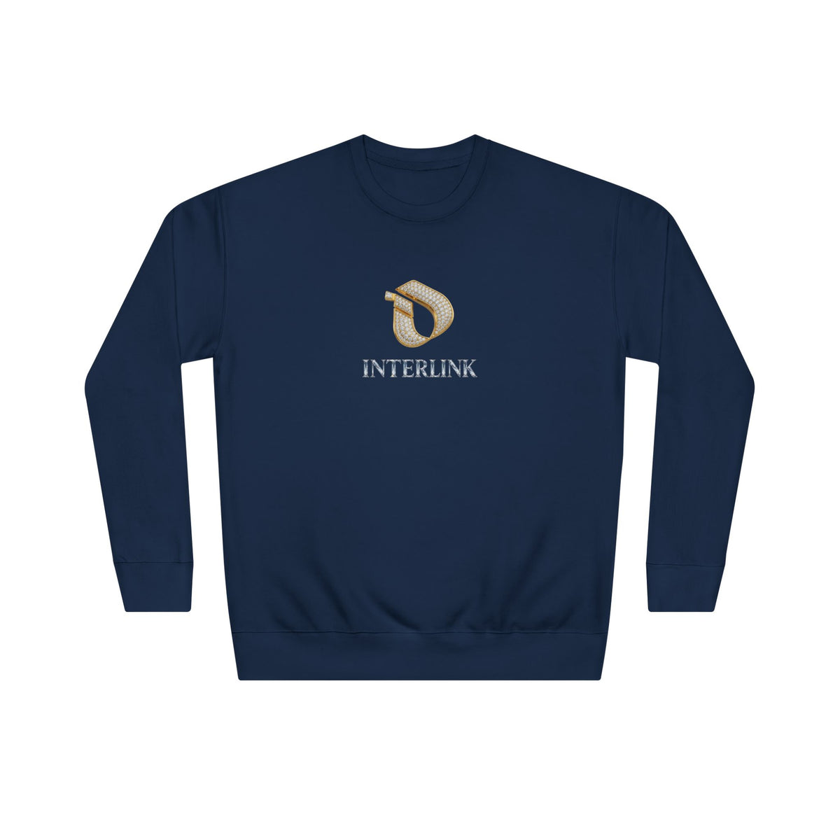 Cut-Diamond Gleam Interlink Crewneck