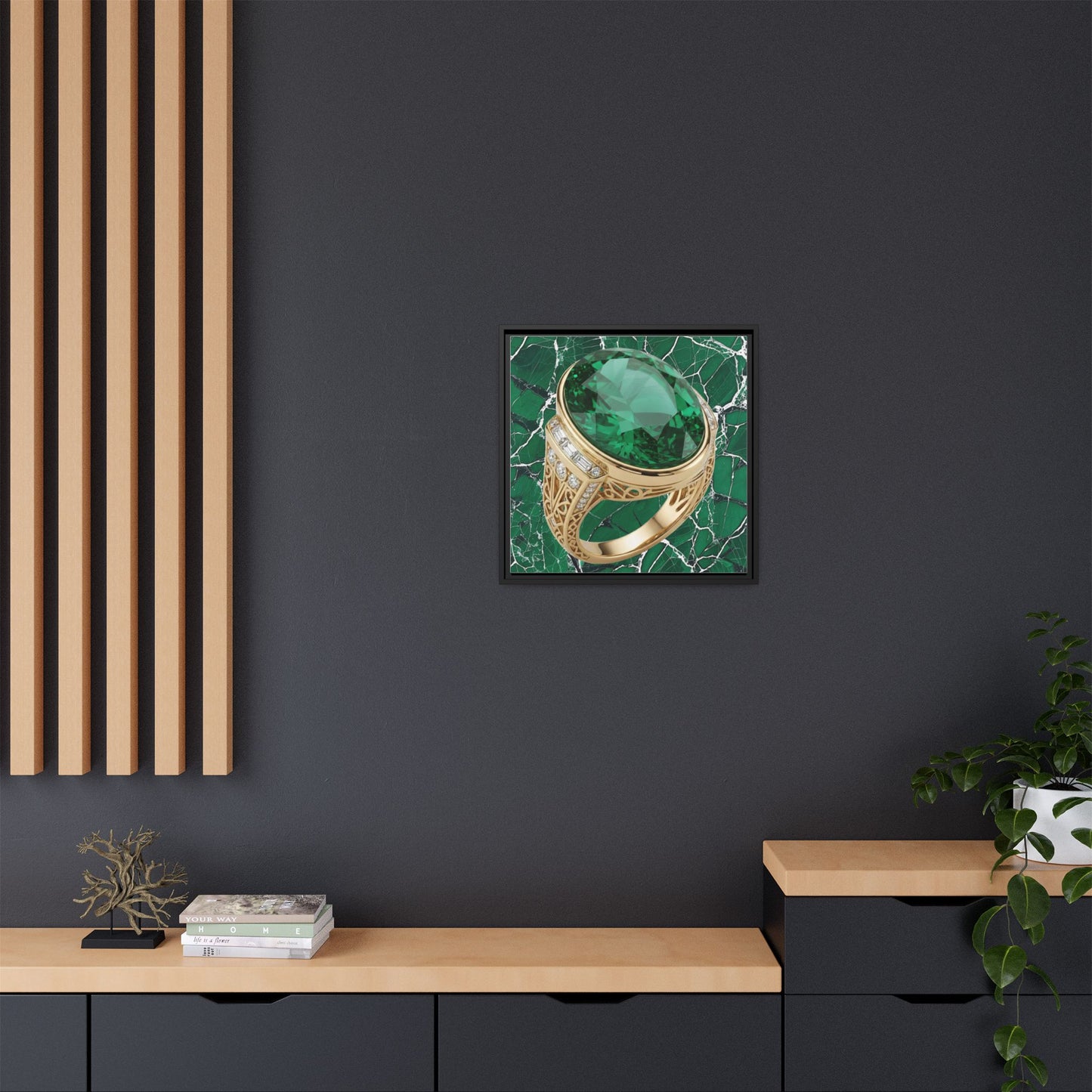 Verdant Emerald Ring Canvas