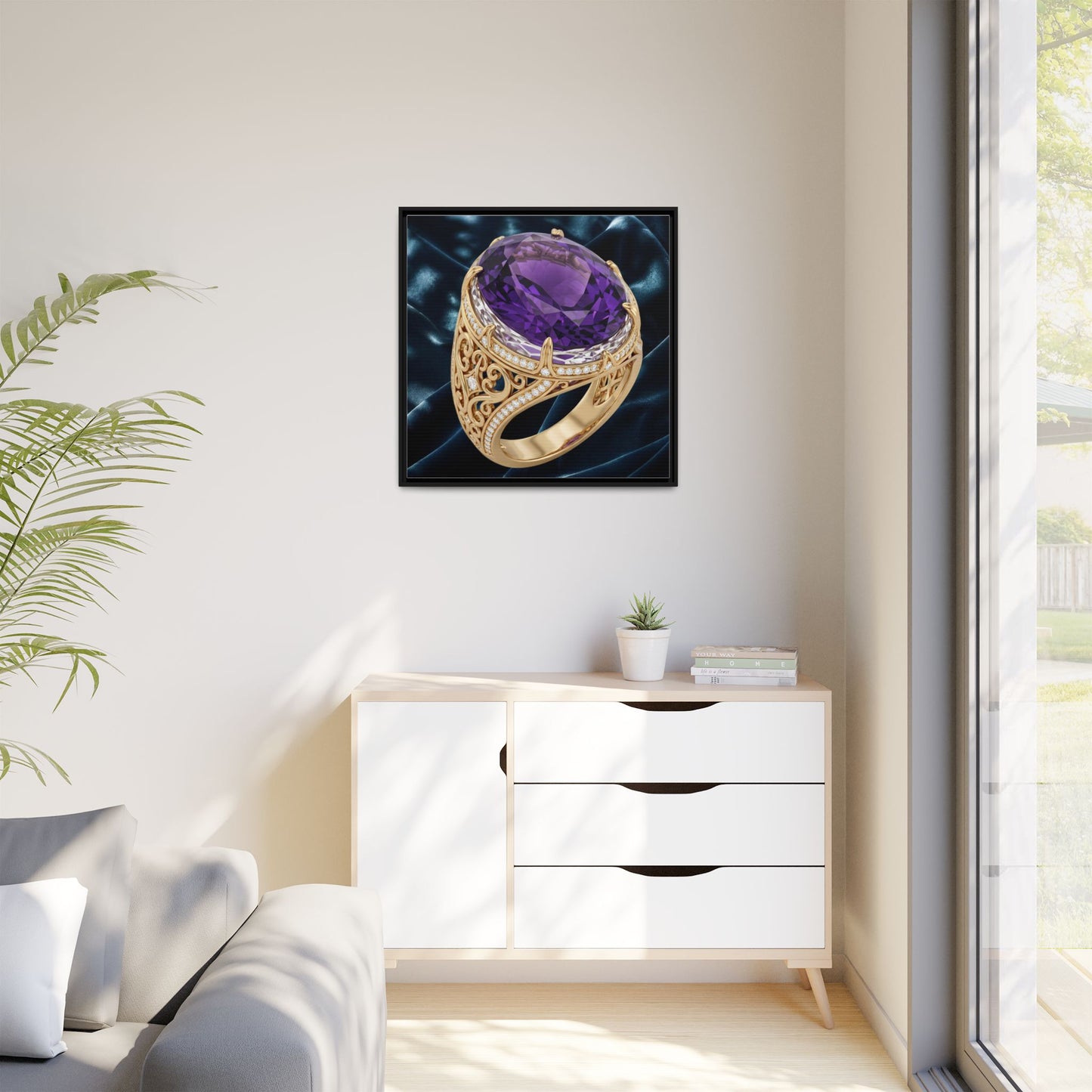 Royal Amethyst Velvet Canvas