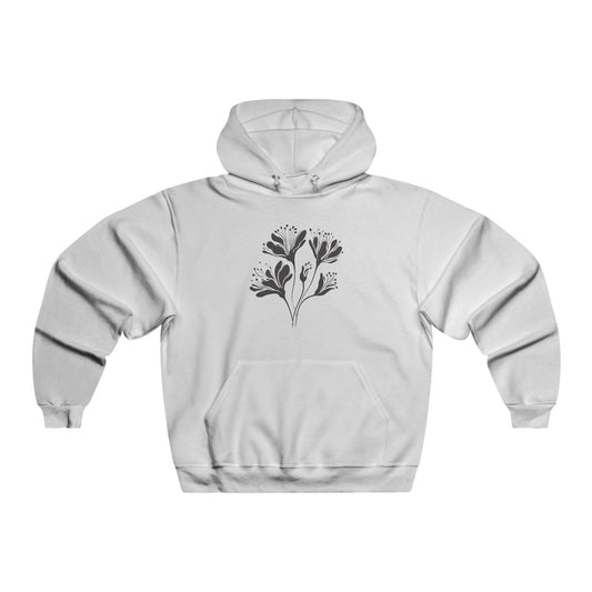 Minimal Floral Silhouette Hoodie