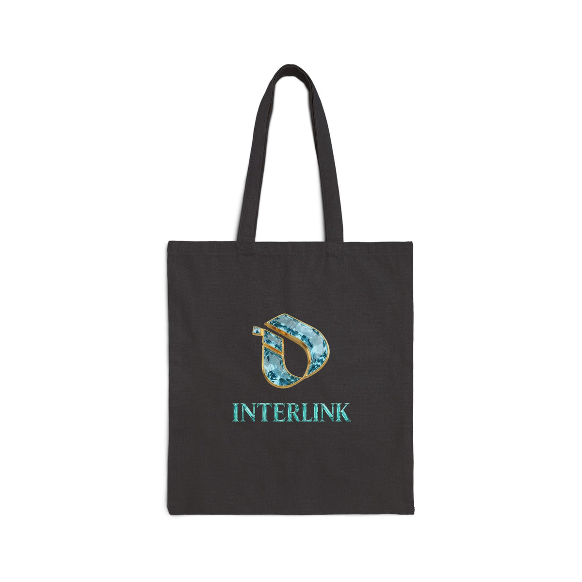 Aquamarine Gem Graphic Heavy Canvas Tote Bag