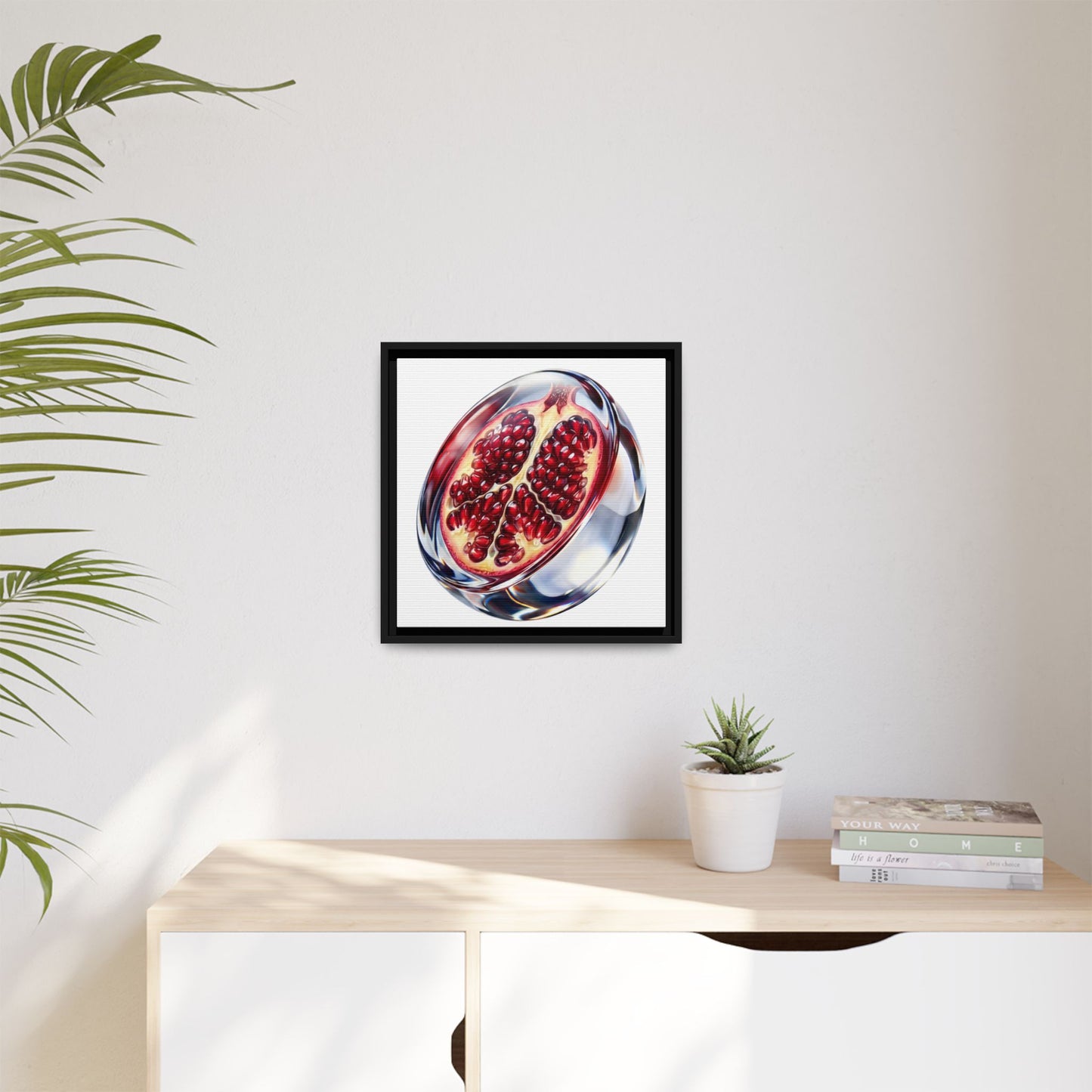 Crimson Pomegranate Framed Wall Art