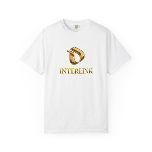 Gold Geometric Interlink Front Graphic Tee