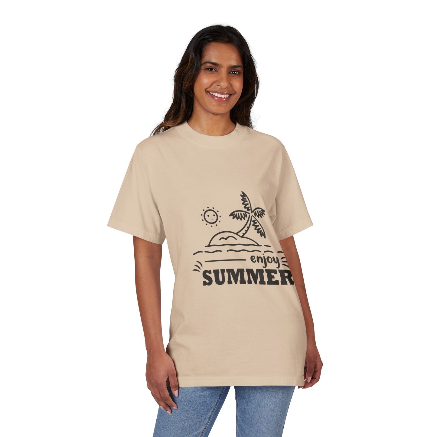 Vintage Summer Drop-Shoulder T-Shirt