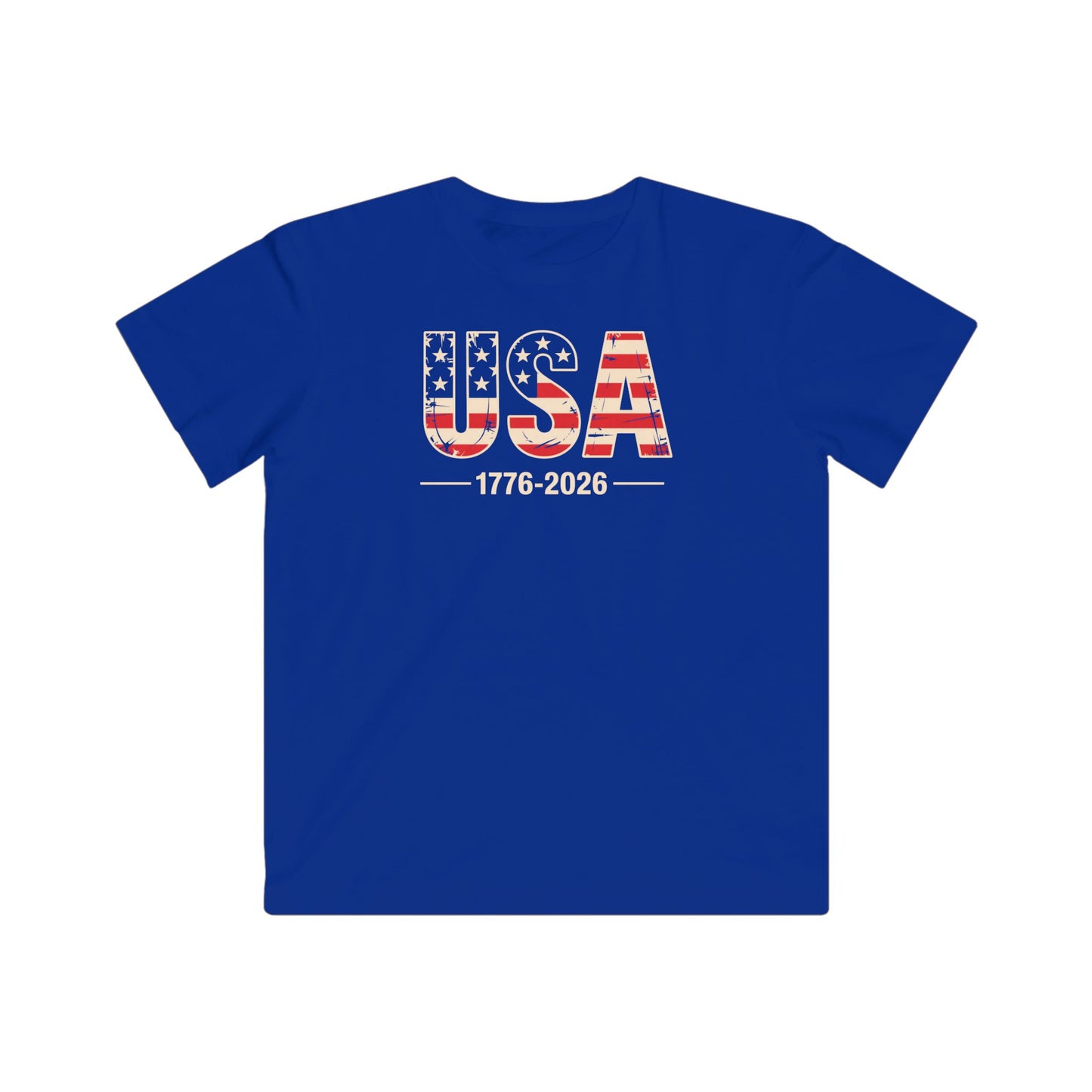 Youth USA 1776-2026 Patriotic Graphic T-Shirt
