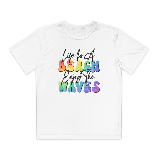 Youth Beach Waves Graphic Tee