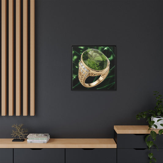 Peridot Emerald Radiance Ring Canvas