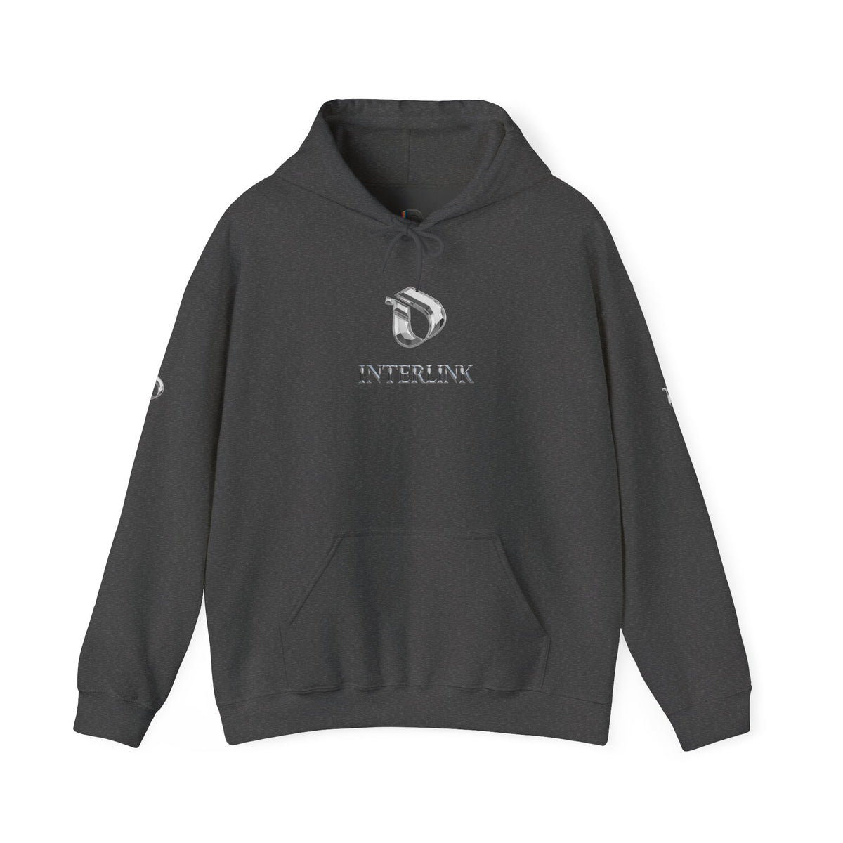 Silver Prism Interlink Pullover Hoodie