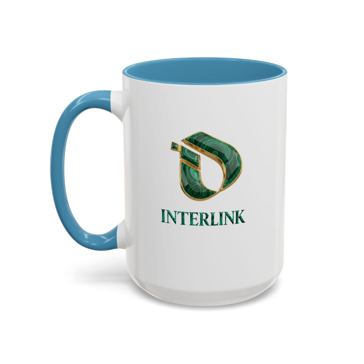 Malachite Vein Interlink Two-Tone Ceramic Mug