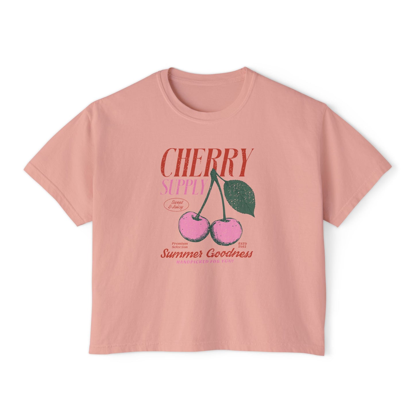 Cherry Graphic Women's Boxy Tee