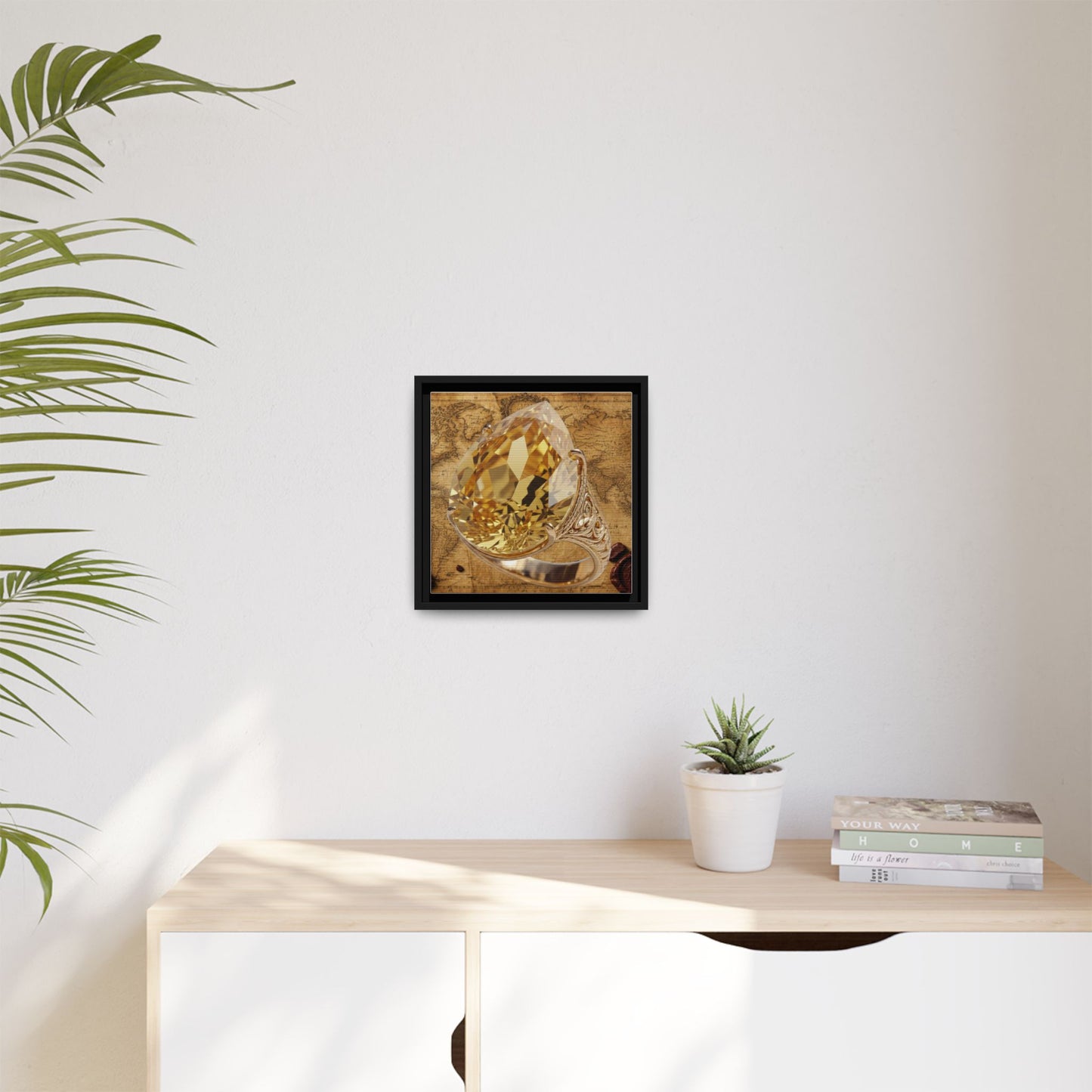 Antiquarian Ring Framed Canvas