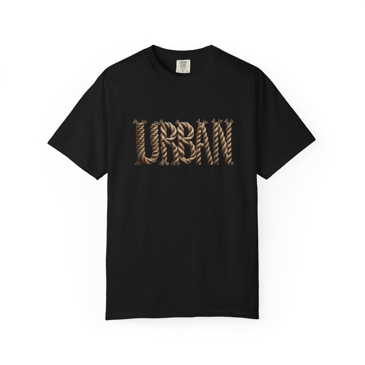 URBAN Woven-Letter Men’s Cotton Tee