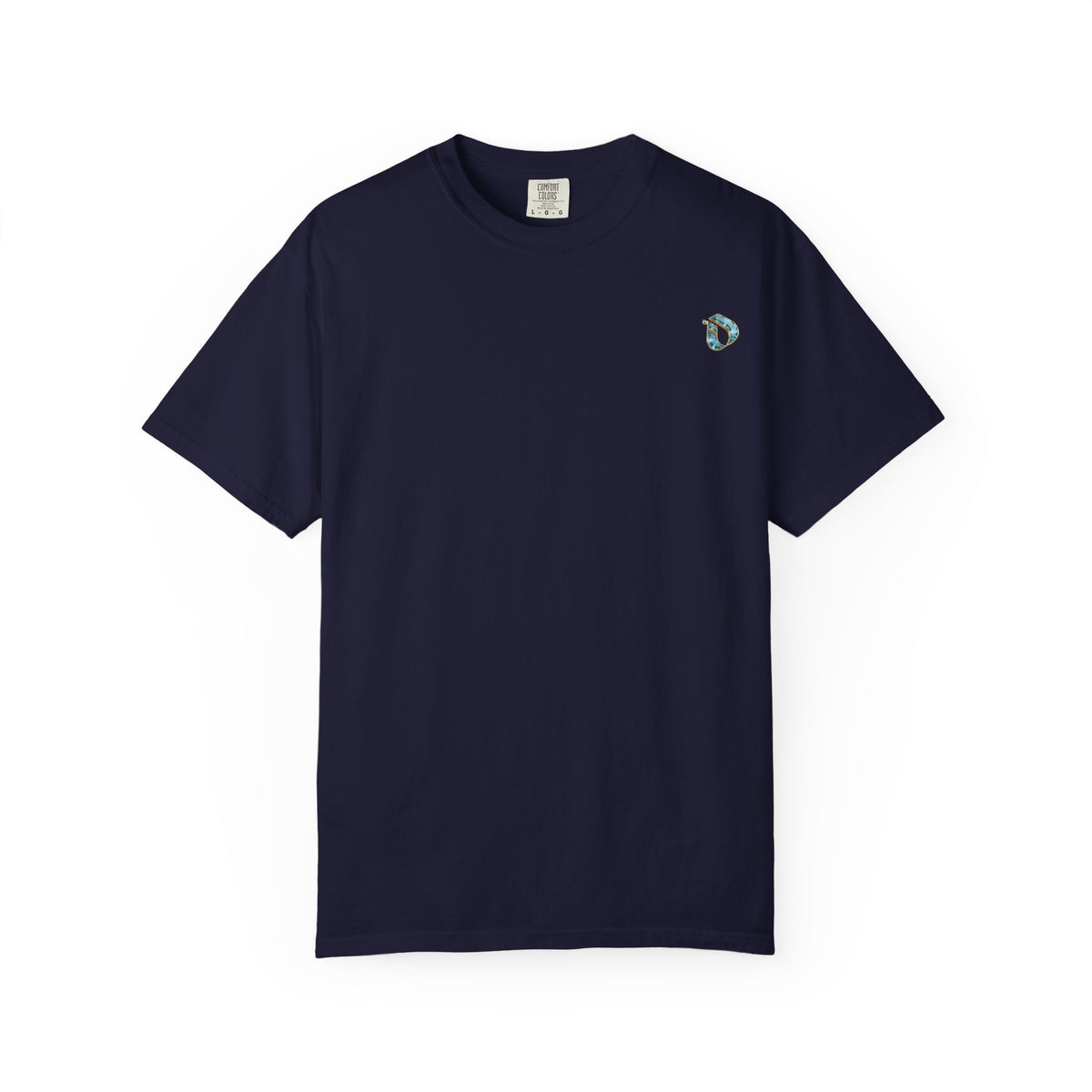 Aquamarine Gemstone Interlink Heavyweight Tee