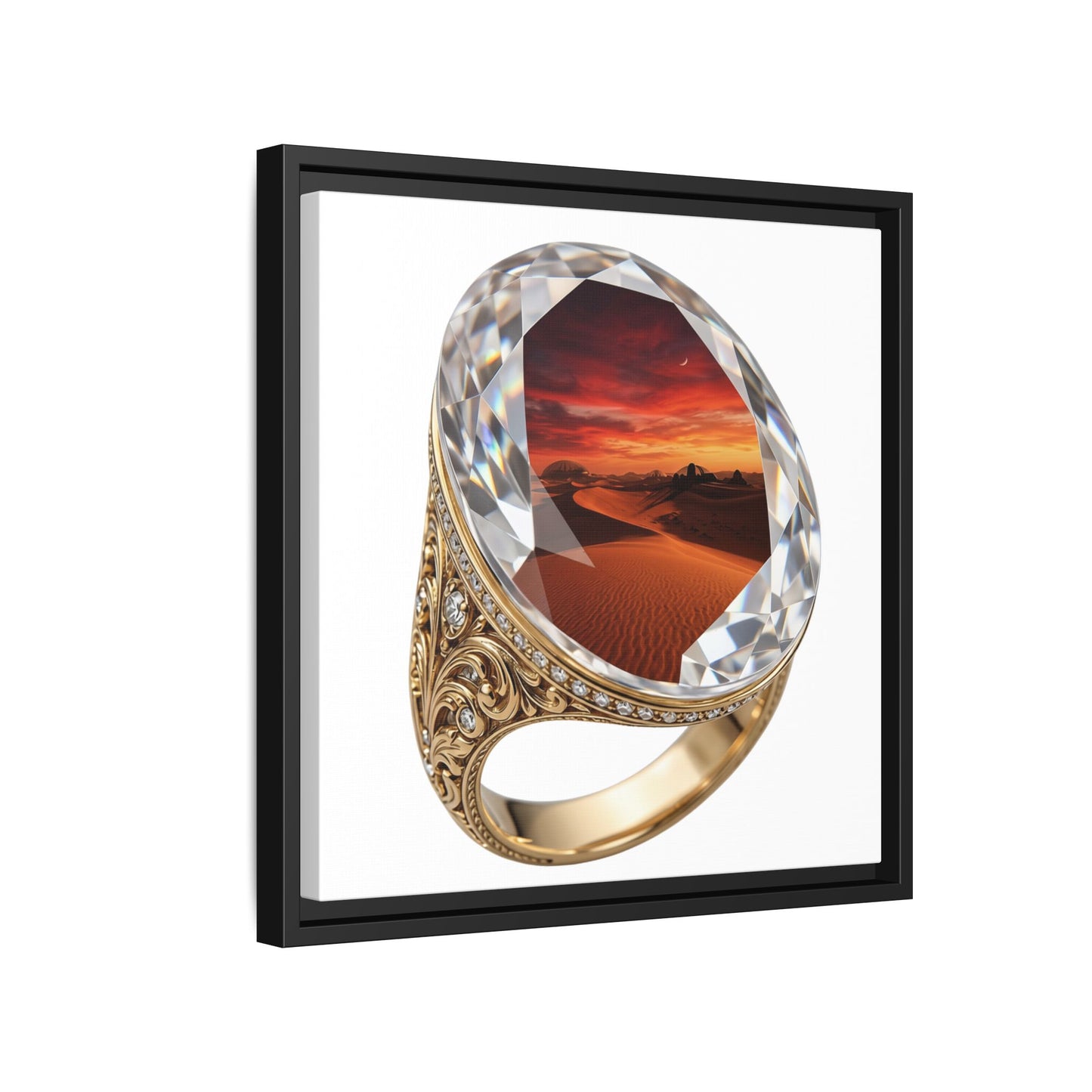 Crimson Horizon Signet Canvas