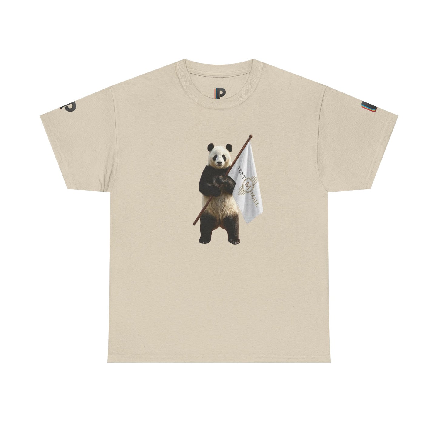 Panda Mascot Flag Graphic Men’s Tee