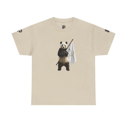 Panda Mascot Flag Graphic Men’s Tee