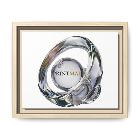 Sculptural Chrome Orbit Canvas