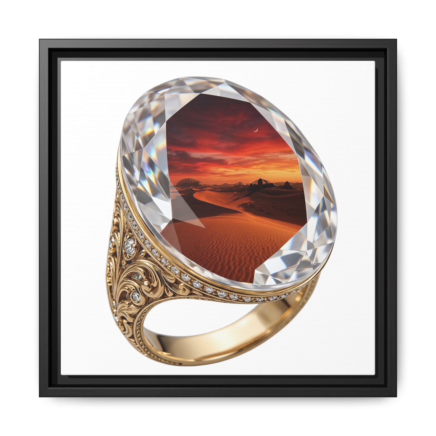 Crimson Horizon Signet Canvas