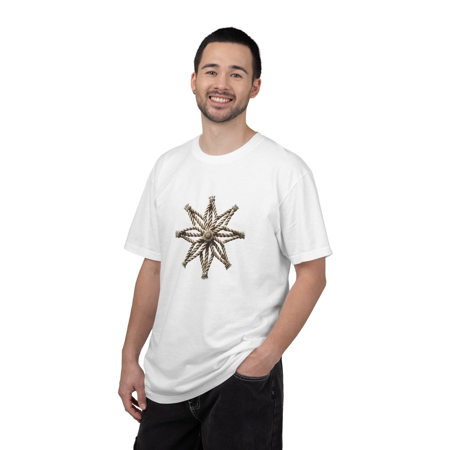 Eight-Point Rope Compass Men’s Cotton Tee