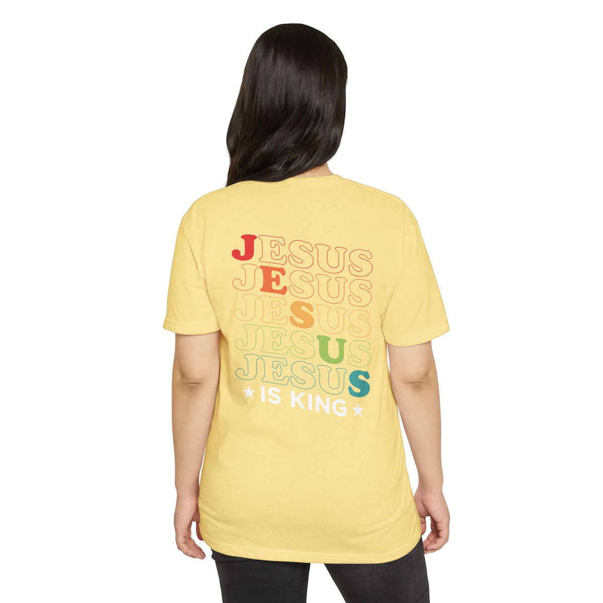 Jesus Is King Stacked Faith Women’s Tee