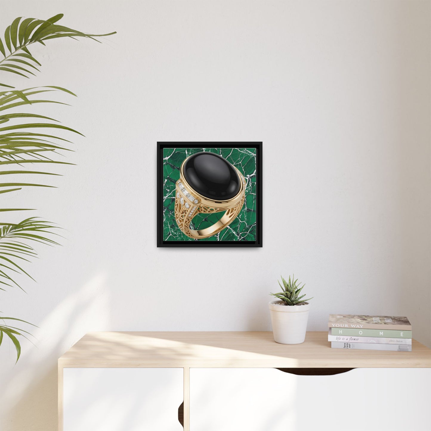 Onyx Verde Marble Canvas
