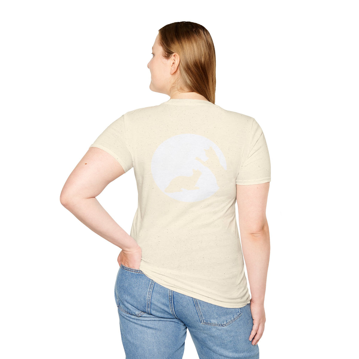 Two Cats Moon Silhouette Women’s Tee