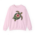 Sea Turtle Floral Graphic Women's Crewneck Sweatshirt