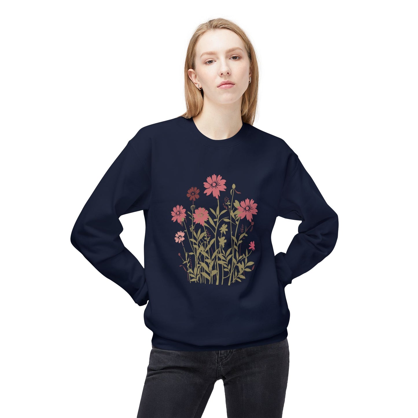 Wildflower Garden Graphic Crewneck Sweatshirt