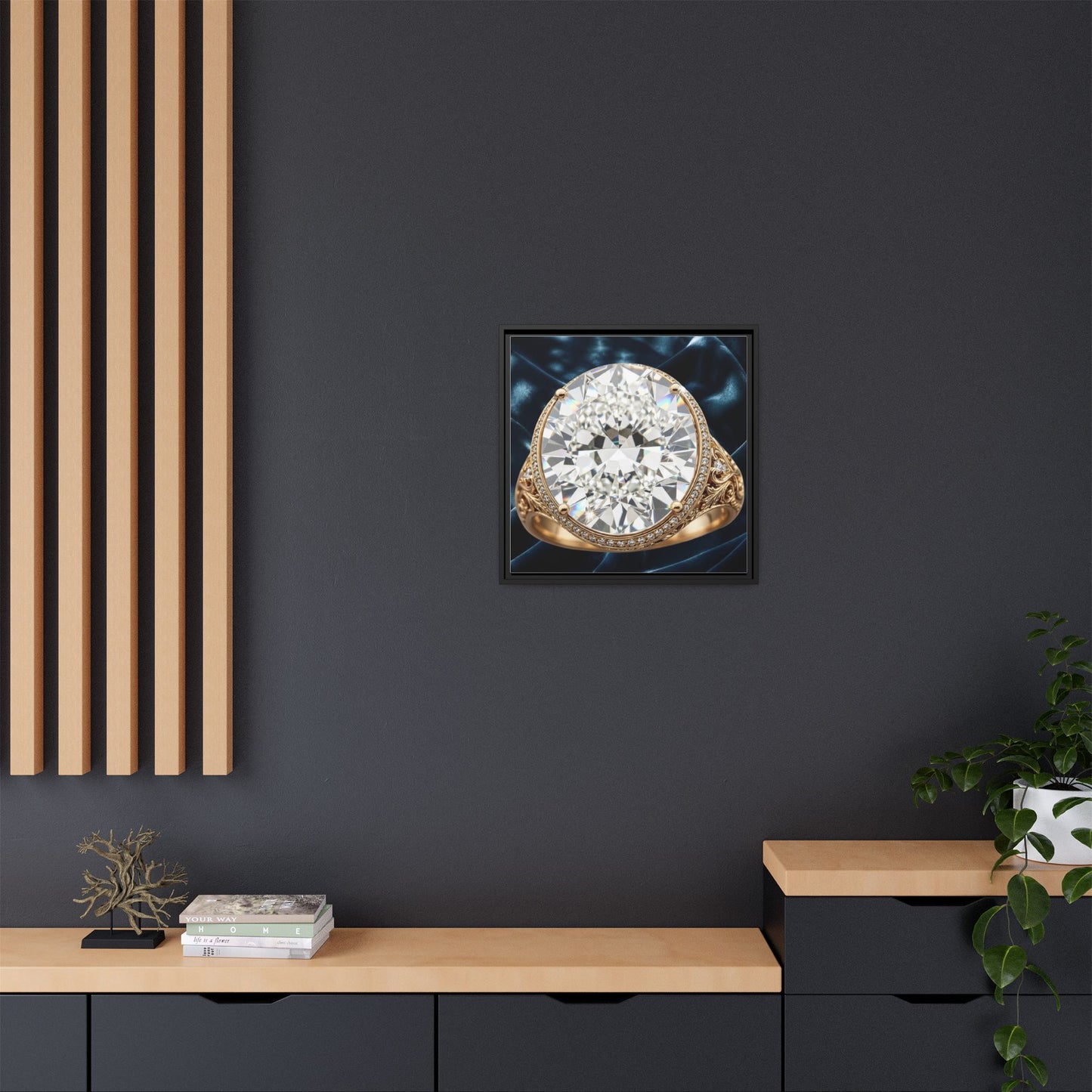Brilliant Cut Diamond Ring Canvas
