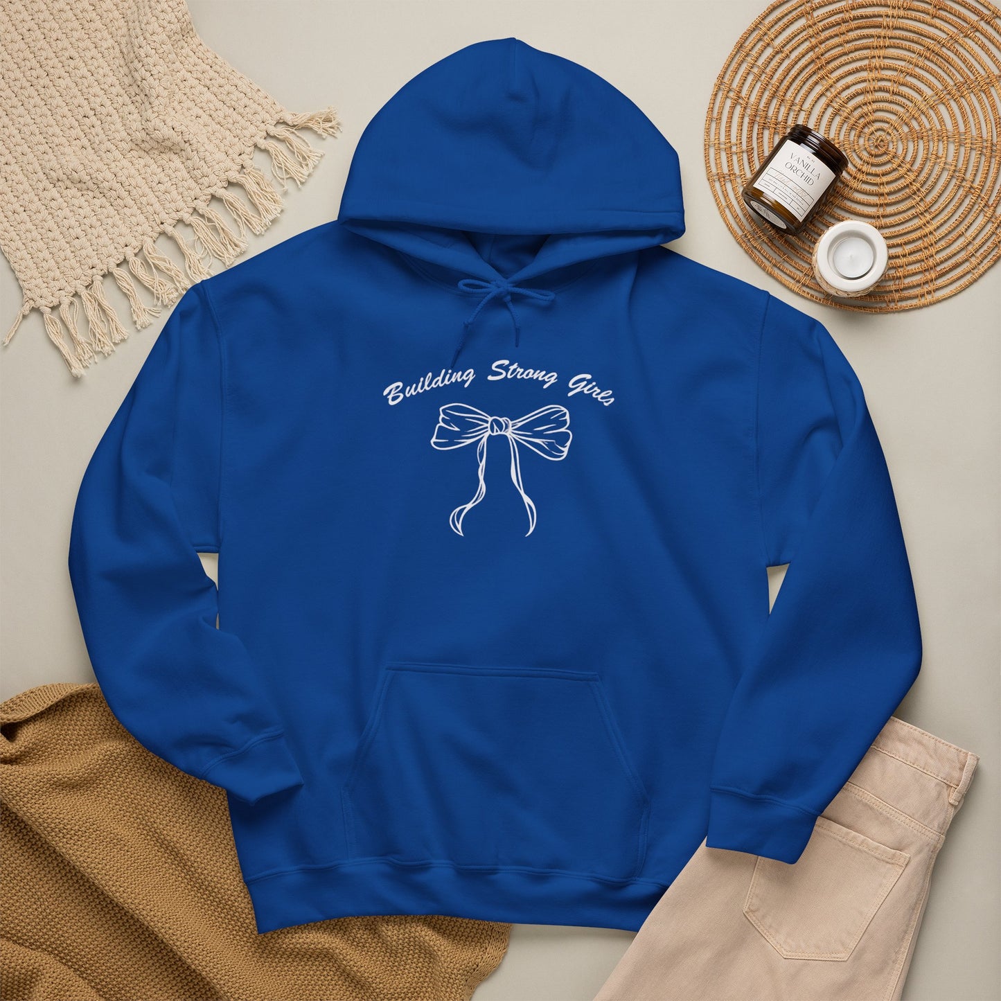 Building Strong Girls Ribbon Hoodie